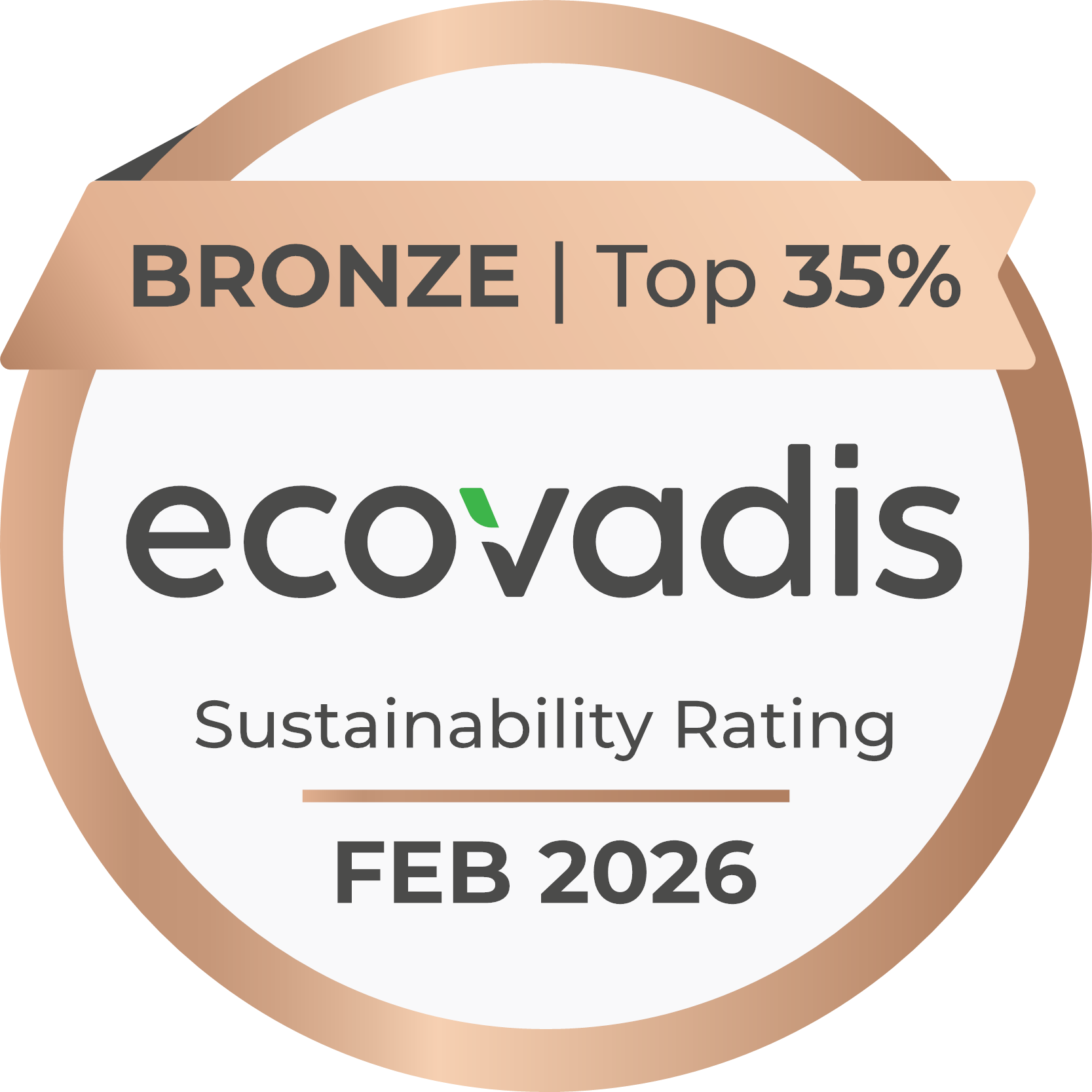 ecovadis top 35%
